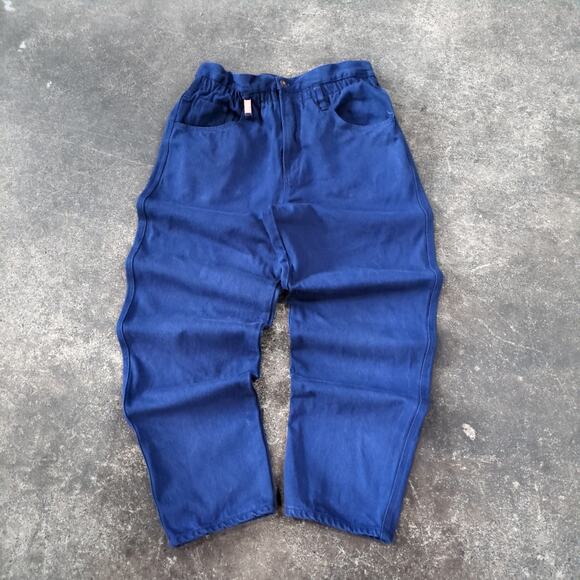 Vintage 80s Don't Stop Baggy Jeans Womens Womens L Purple Loose Retro Skater - Picture 1 of 8